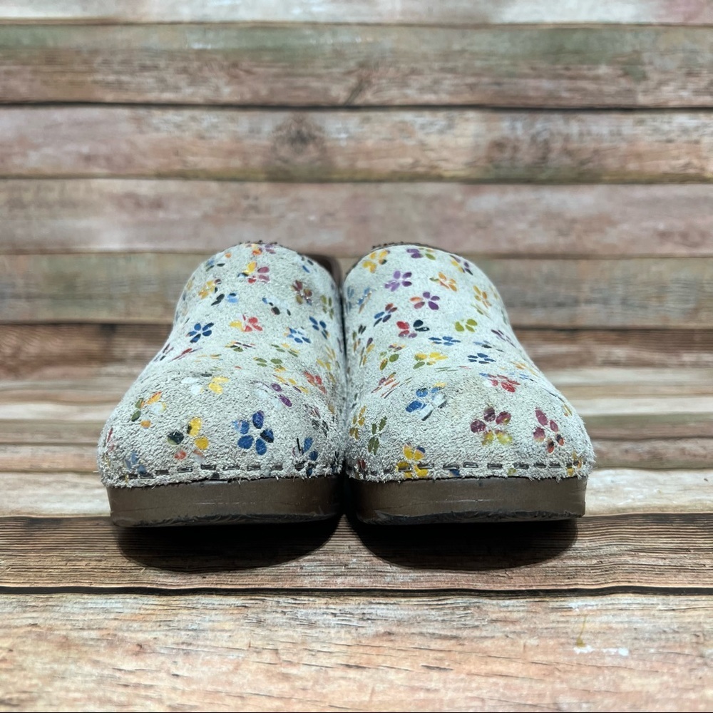 Sanita Multi Color Floral Nursing Clogs - Picture 4 of 9